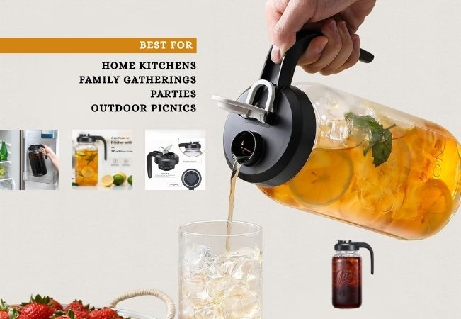 64 oz Glass Pitcher with Lid